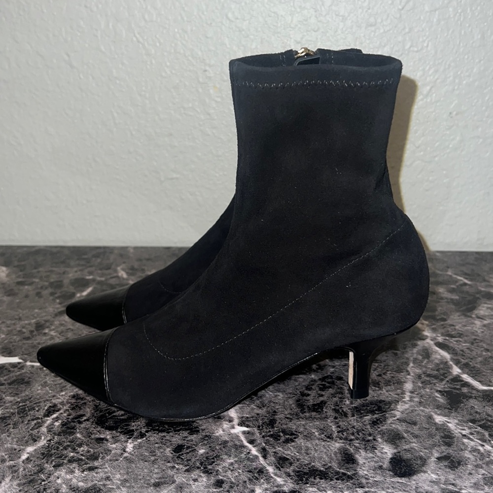 NWOT Frances Valentine Suede Pointy Toe Sock Boots Size: 5.5